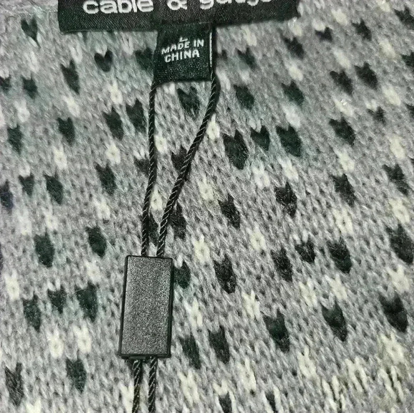 Cable & Gauge Womans Cardigan Sweater Size L - Picture 11 of 11